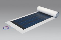 Produktbild einer Dachbahn mit Solarzellen