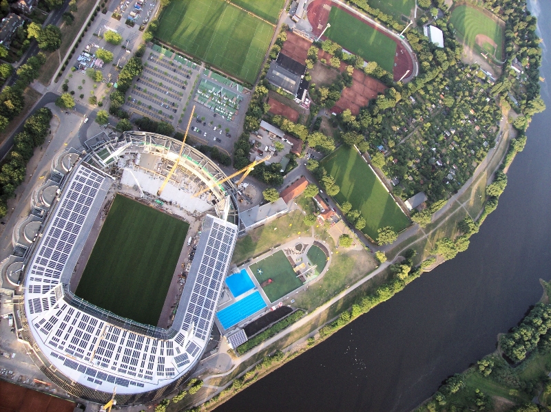 Luftaufnahme des Bremer Weserstadions