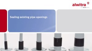 Sealing existing pipe openings 