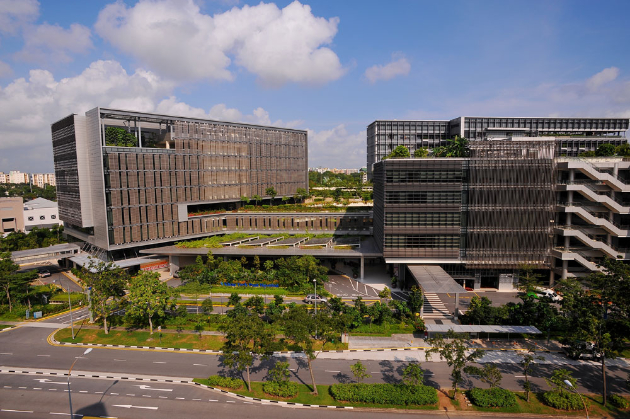 Khoo Teck Puat Hospital: Ansicht des Gebäudes