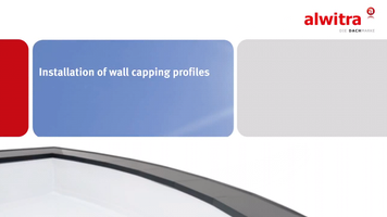 Installation of wall capping profiles