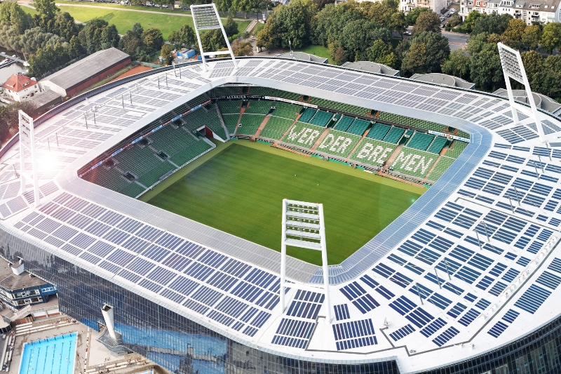 Luftaufnahme des Bremer Weserstadions